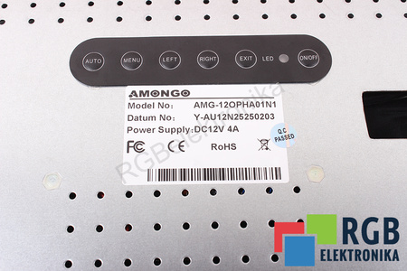 AMG-12OPHA01N1 AMONGO 12VDC 4A 12" LCD MATRICA