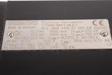 1FT6084-8AH71-3AL0-Z SIEMENS Z:S07