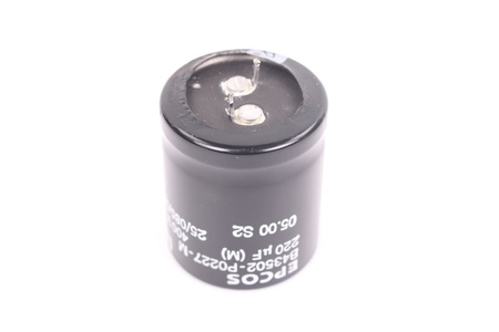 KONDENSATORIUS B43502-P0227-M EPCOS 25/085/56 220UF, 400VDC KONDENSATORIUS