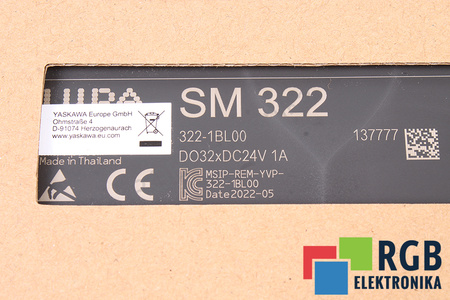322-1BL00 YASKAWA VIPA SM322 ANALOGAS 6ES7322-1BL00-0AA0