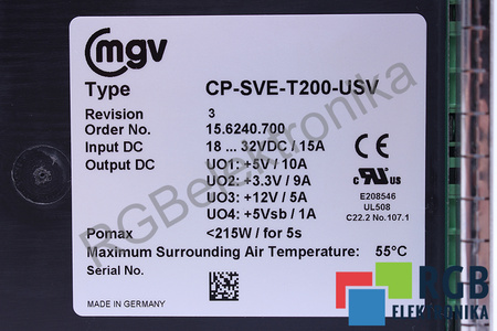CP-SVE-T200-USV MGV ORD.NR. 15.6240.700 IN 18-32VDC