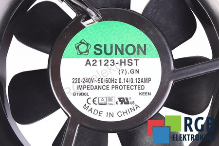 A2123-HST(7).GN SUNON A2123-HST 120X120X38MM 230V VENTILIATORIUS