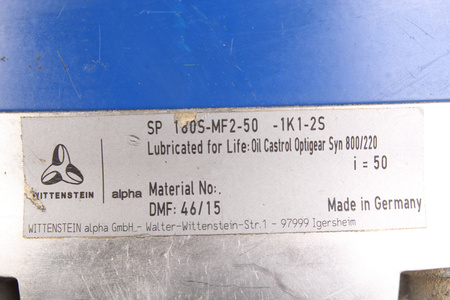 SP180S-MF2-50-1K1-2S WITTENSTEIN ALPHA GMBH I=50 50I PAVARA