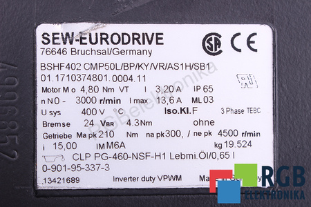 BSHF402CMP50L/BP/KY/VR/AS1H/SB1 SEW EURODRIVE