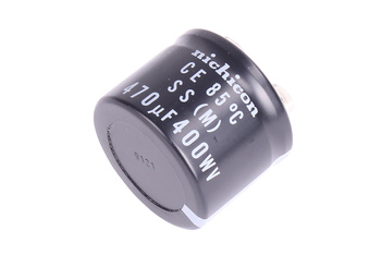 KONDENSATORIUS 470UF 400V NICHICON KONDENSATORIUS