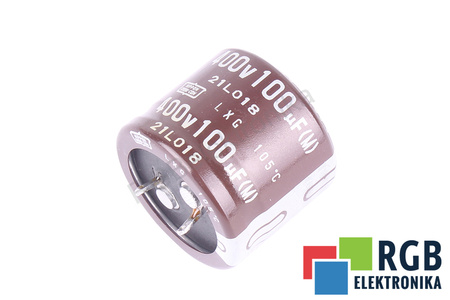KONDENSATORIUS 21L018 NIPPON 100UF, 400V KONDENSATORIUS
