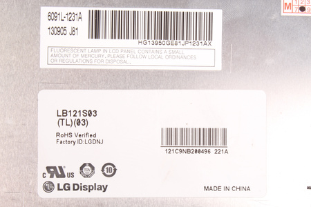 LB121S03-TL03 LG LCD MATRICA