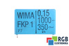 KONDENSATORIUS 0.15UF FKP1 WIMA 1000VDC, 350VAC