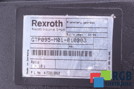 GTP095-M01-010B03 BOSCH REXROTH I=10 PAVARA
