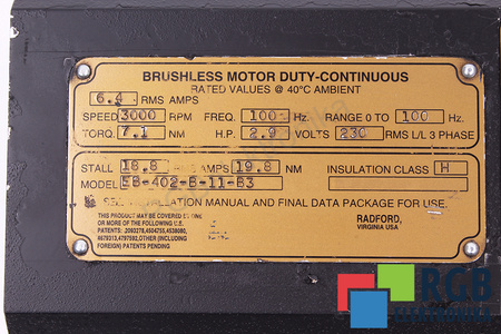 EB-402-B-11-B3 KOLLMORGEN SEIDEL STATORIAUS