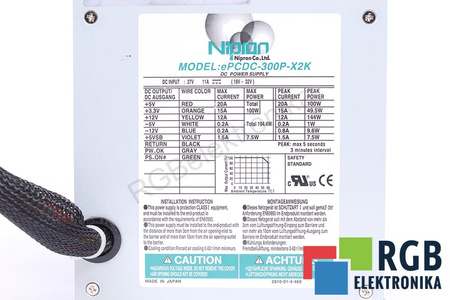 EPCDC-300P-X2K NIPRON KOMPIUTERIO MAITINIMO ŠALTINIS