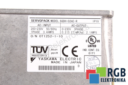 SGDH-02AE-R YASKAWA SERVOPACK