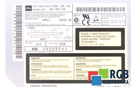 SD-R2102 TOSHIBA DVD / CD ROM