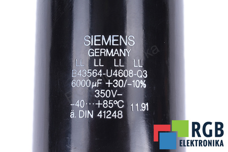 KONDENSATORIUS B43564-U4608-Q3 SIEMENS 6000UF, 350V KONDENSATORIUS