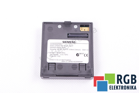 6SE6400-0BP00-0AA0 SIEMENS MICROMASTER 4 VALDYMO IR VALDYMO PULTAS
