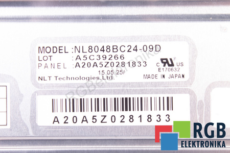 NL8048BC24-09D NLT TECHNOLOGIES LCD MATRICA