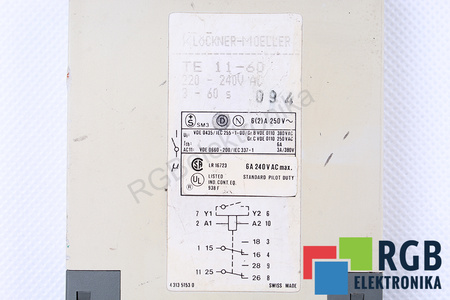TE11-60 KLOCKNER MOELLER LAIKO RELĖ