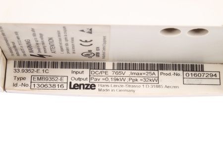 EMB9352-E LENZE ID.-NO.13063816