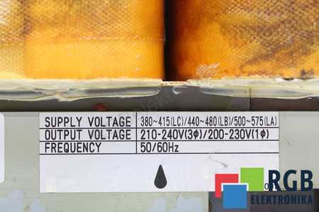 A80L-0024-0028 FANUC 380-415/440-481/500-575V, 210-240/200-230V TRANSFORMATORIUS