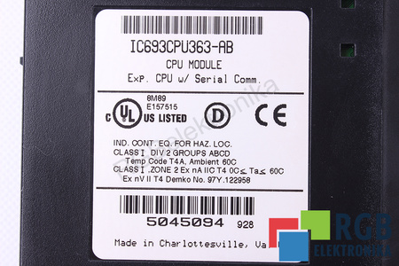 IC693CPU363-AB FANUC