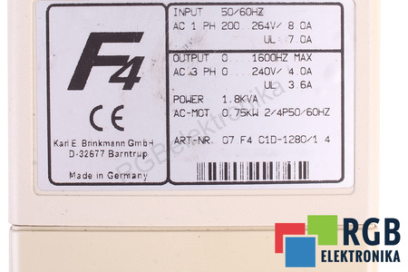 07.F4.C1D-1280/1.4 KEB COMBIVERT