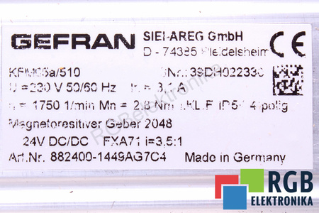 KFM05A/510 GEFRAN 882400-1449AG7C4