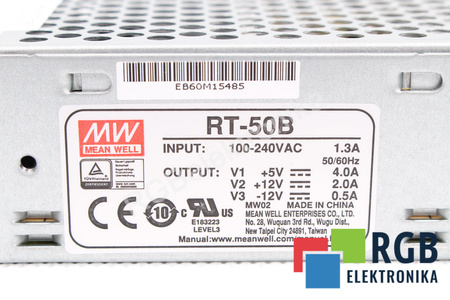 RT-50B MEAN WELL MAITINIMO