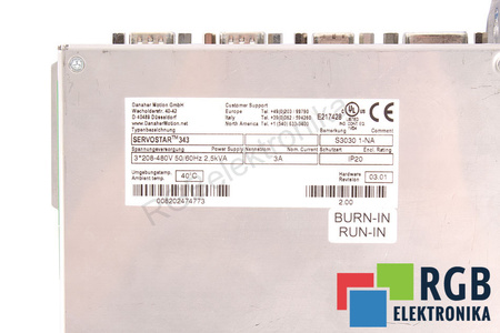 SERVOSTAR 343 KOLLMORGEN SEIDEL S30301-NA