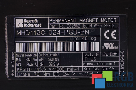 MHD112C-024-PG3-BN REXROTH INDRAMAT PRIEKINIS LIEJIMAS