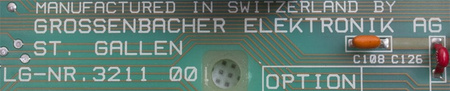 LG-NR.3211 GROSSENBACHER ELEKTRONIK GELAG 611D