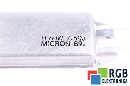 ATSPARUMAS 60W 7.5OHMJ MICRON 0.06KW, 7.5OHM ATSPARUMAS