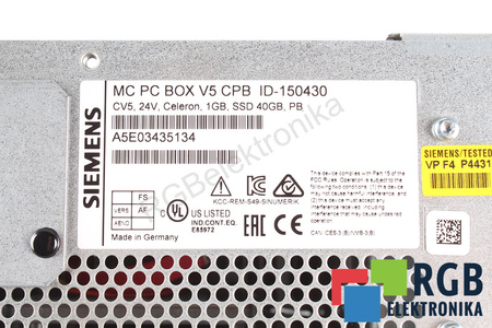 6FC5210-0DF52-2AA0 SIEMENS SINUMERIK PCU 50.5-C VERSION B
