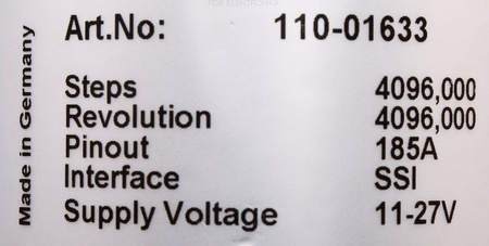110-01633 TR ELECTRONIC CODER
