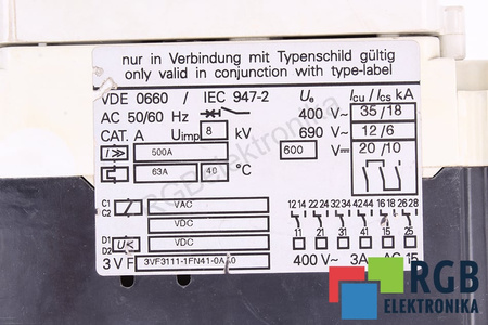 3VF3111-1FN41-0AA0 SIEMENS