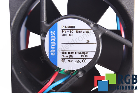 614NGHH EBM PAPST 60X60X25MM, 24V VENTILIATORIUS