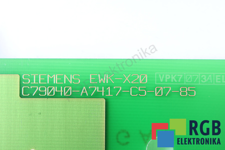 C79040-A7417-C5-07-85 SIEMENS EWK-X20