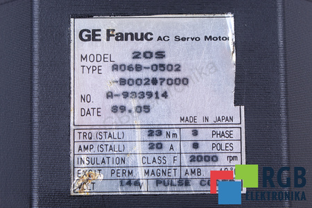 A06B-0502-B002#7000 FANUC 20S