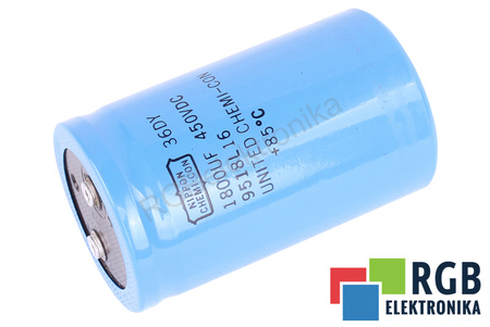 KONDENSATORIUS 1800UF 450VDC NIPPON 1800UF, 450V KONDENSATORIUS