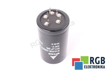 KONDENSATORIUS B43306-U9957-M1 EPCOS 25/085/56 950UF, 400VDC KONDENSATORIUS