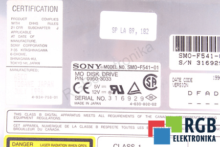 SM0-F541-01 SONY 0950-3033