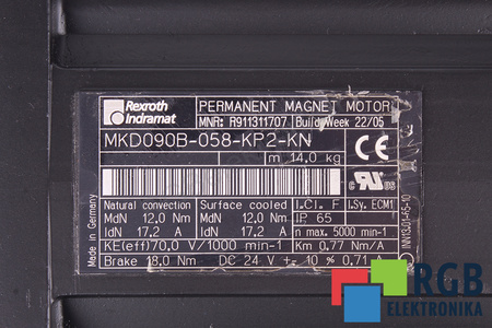 MKD090B-058-KP2-KN REXROTH INDRAMAT STATORIAUS