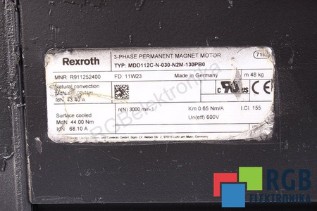 MDD112C-N-030-N2M-130PB0 BOSCH REXROTH