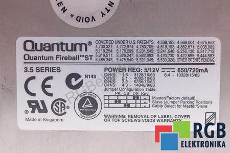 ST16A011 QUANTUM FIREBALL ST