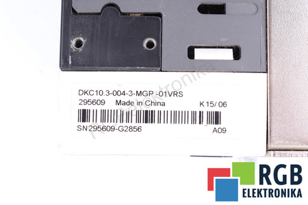 DKC10.3-004-3-MGP-01VRS REXROTH INDRAMAT R911295609