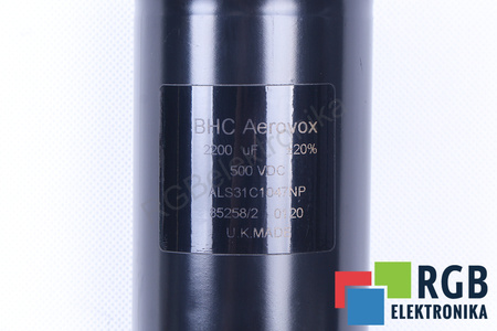 KONDENSATORIUS ALS31C1047NP BHC COMPONENTS LTD BHC 2200UF, 500VDC KONDENSATORIUS