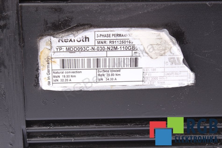 MDD093C-N-030-N2M-110GB0 REXROTH R911250169