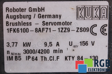 1FK6100-8AF71-1ZZ9-ZS09 KUKA GALINIS LANCE