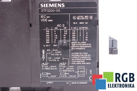 3TF3200-0A SIEMENS 30A