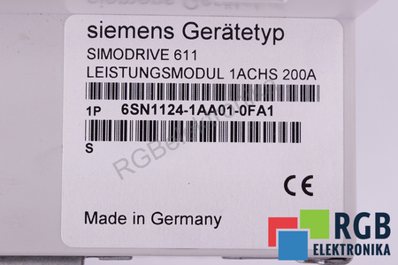 6SN1124-1AA01-0FA1 SIEMENS SIMODRIVE 611