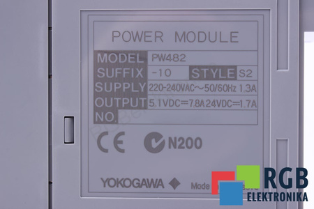 PW482-10 YOKOGAWA STYLE S2